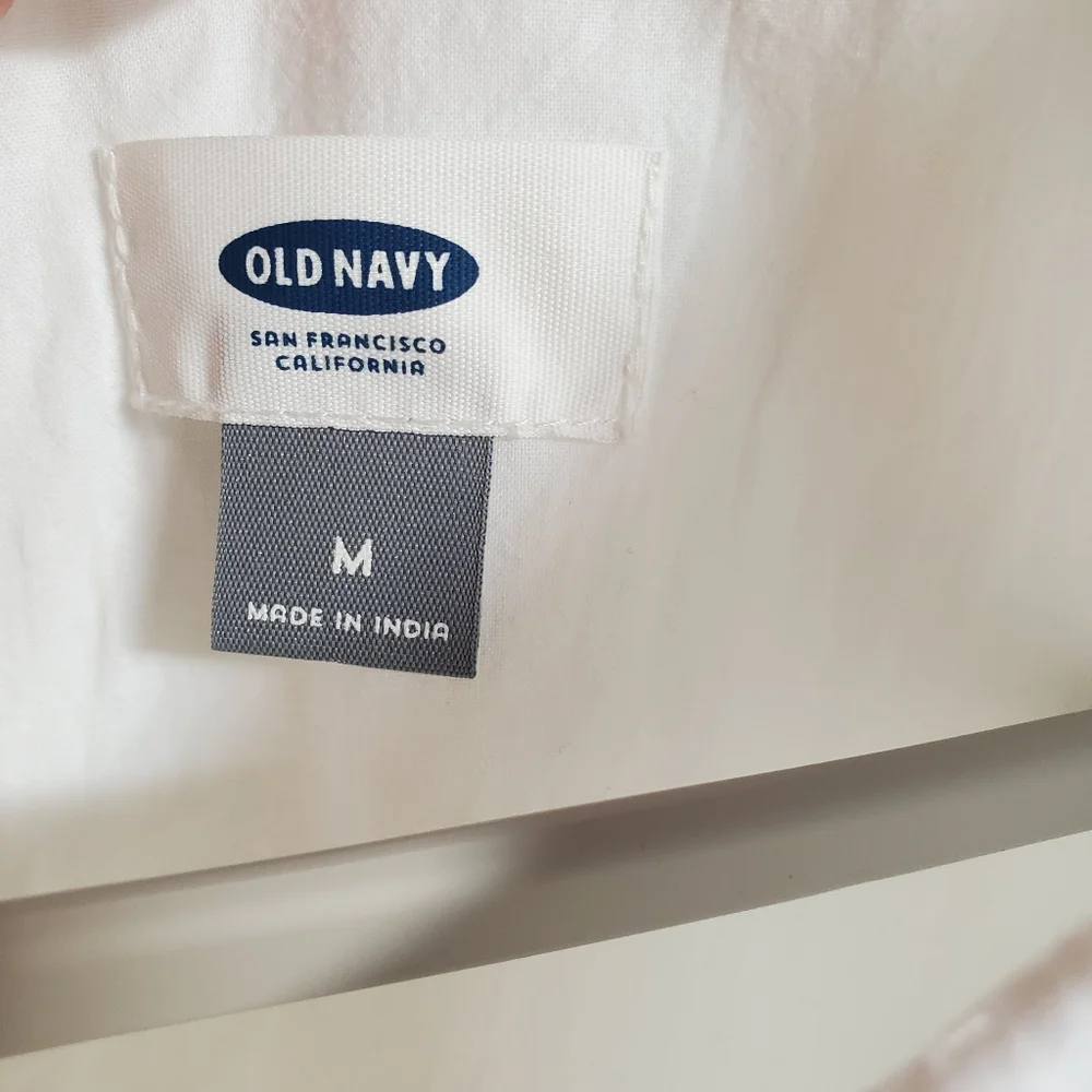 Old Navy White 100% Cotton Trapeze Dress - Picture 6 of 11
